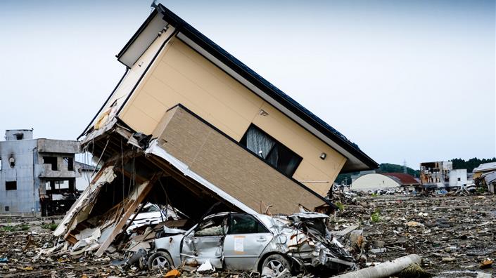 Devastation left after the 2011 Japan tsunami (Credit: iStock)